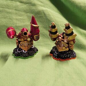 Skylanders Lot Of 2 Figures Drill Sergeant GIANTS, Spyro's Adventure READ